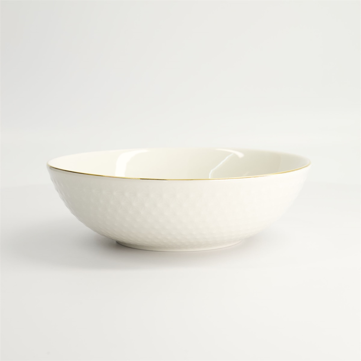 Nippon White Gold Rim Bowl 21x6.3cm 1100ml