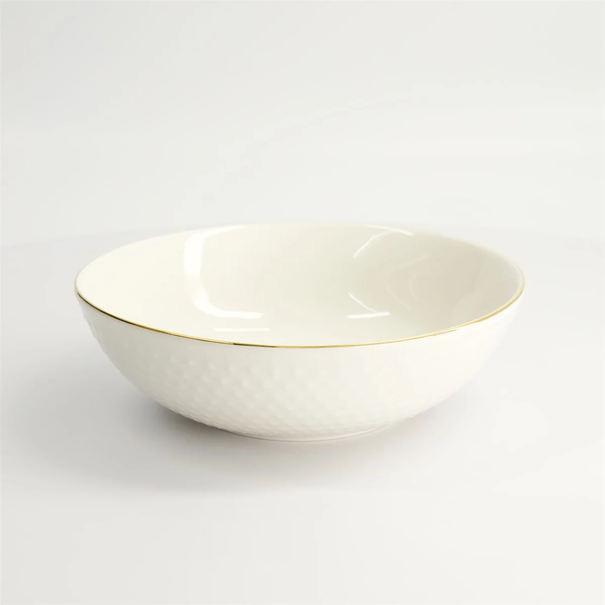 Nippon White Gold Rim Bowl 21x6.3cm 1100ml