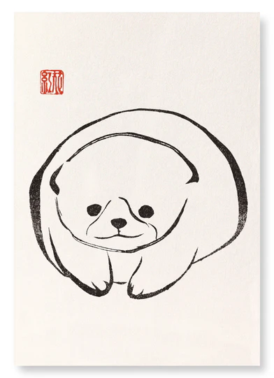 PUPPY (C.1800): Japanese Art Print (Size A3 Unframed)